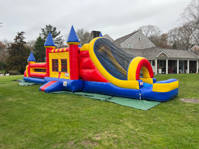 57' Castle Combo Obstacle Course With or Without Pool