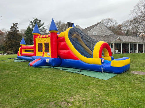 57' Castle Combo Obstacle Course With or Without Pool