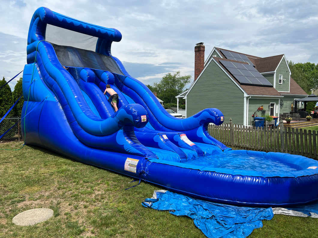 20 Feet Double Lane Inflatable Water Slide