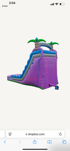 22’ Purple Crush Dual Lane Waterslide